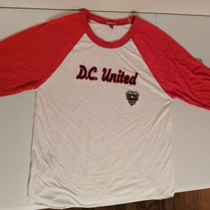 DC United baseball tee 3/4 sleeves